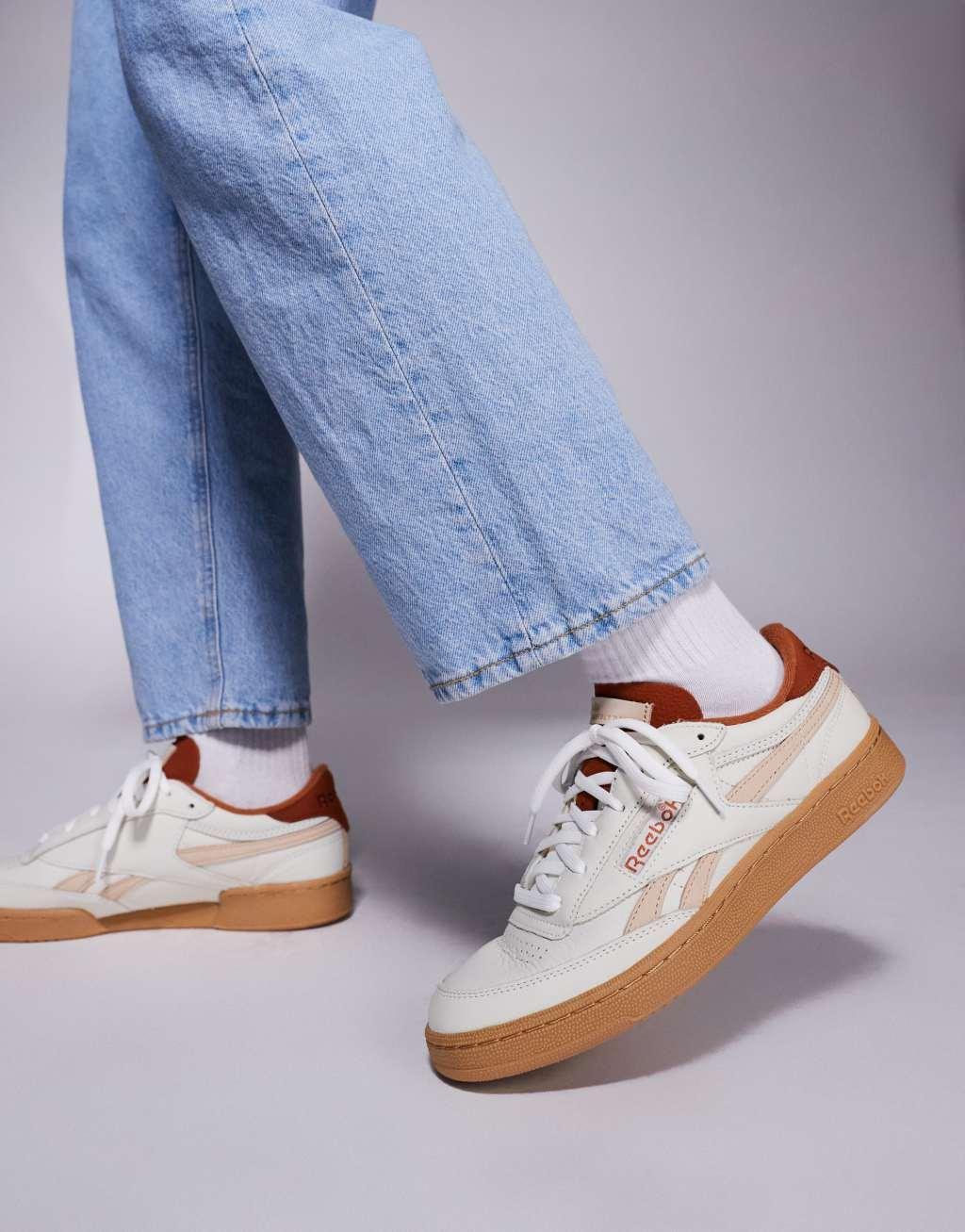 Reebok club C vintage revenge sneakers in white  Product Image