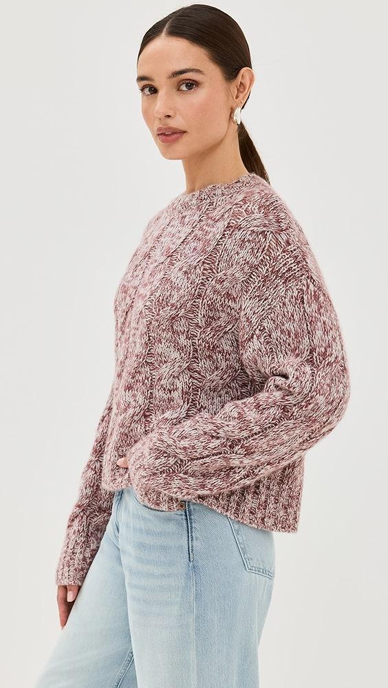 Sablyn Tristan M Marled Cashmere Crew Neck Pullover | Shopbop Product Image