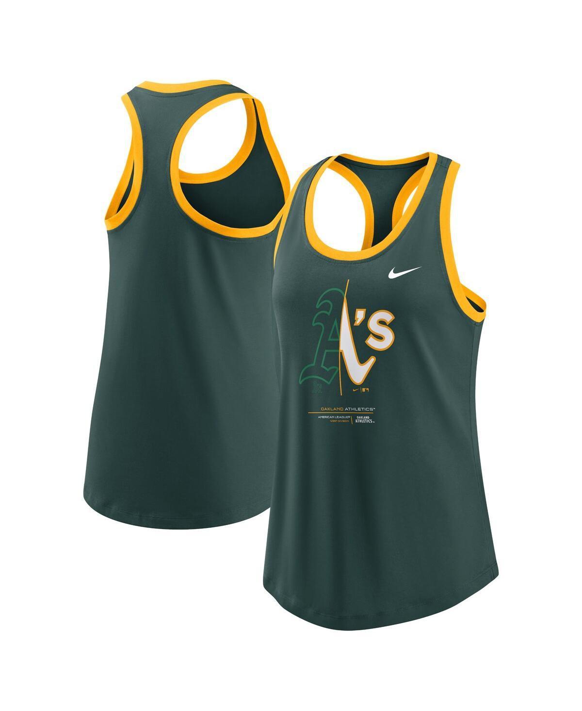 Womens Nike Green Oakland Athletics Tech Tank Top Product Image