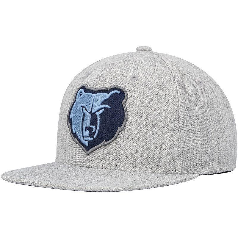 Mens Mitchell & Ness Heather Gray Memphis Grizzlies Hardwood Classics 2.0 Snapback Hat Product Image