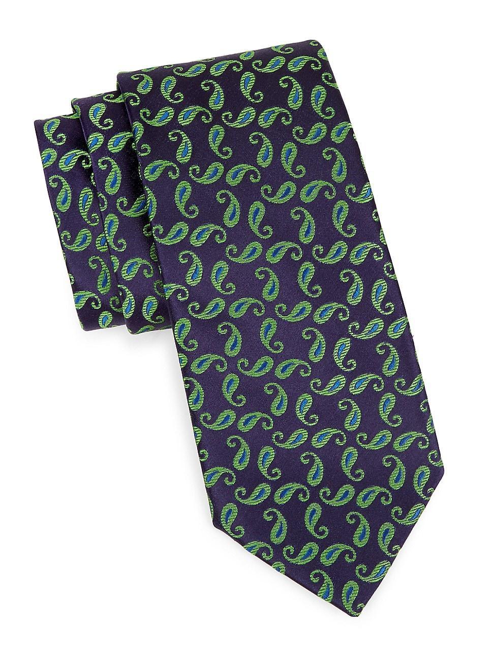 Mens Paisley Silk Tie Product Image