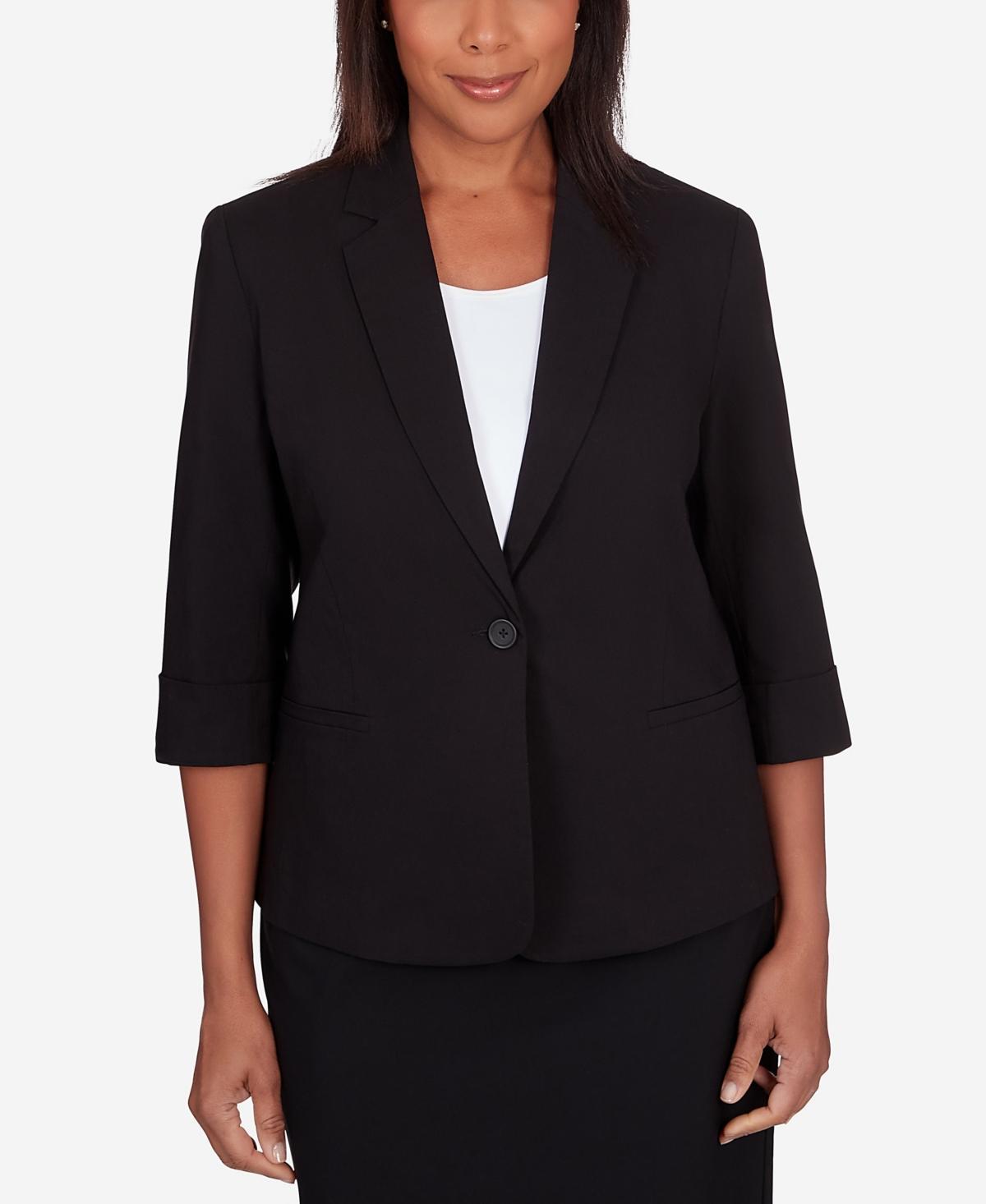 Womens Alfred Dunner Classic Fit Jacket Product Image