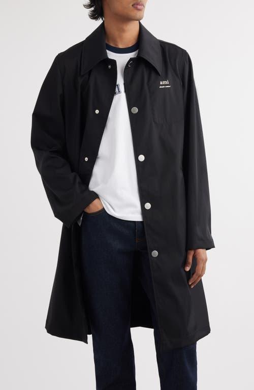 AMI ALEXANDRE MATTIUSSI Technical Twill Trench Coat Coats, Trench Coats Black Product Image