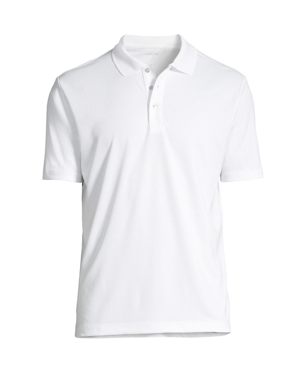 Lands End Mens Short Sleeve Solid Active Polo Shirt Product Image