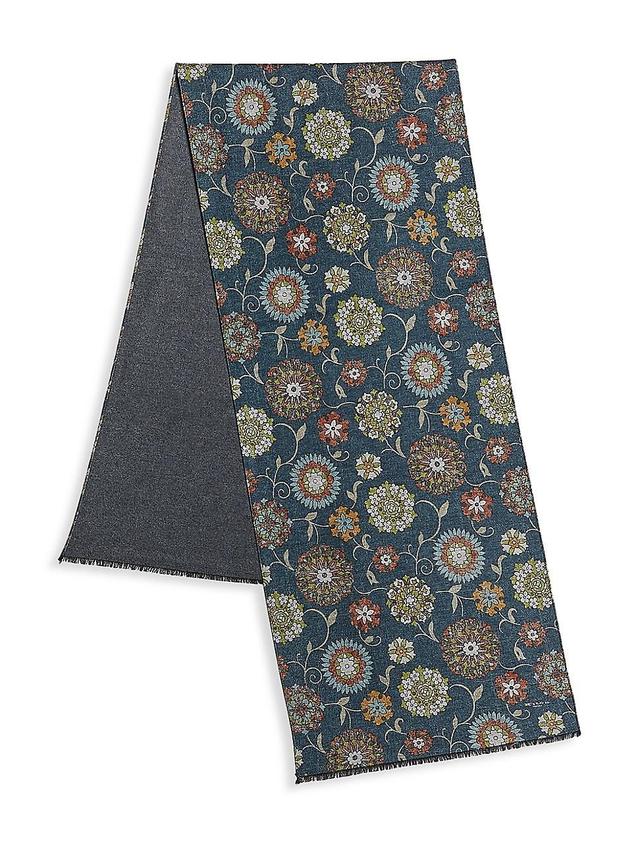 Mens Floral Silk Scarf Product Image