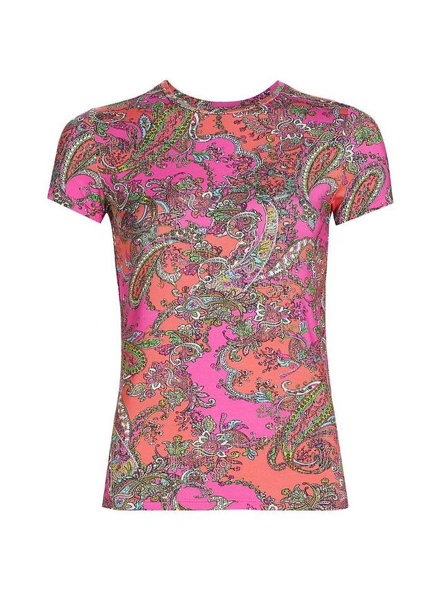 Womens Ressi Paisley Stretch Top Product Image