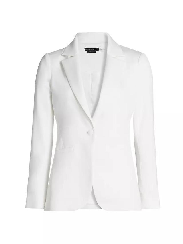 Blake Satin-Back Crêpe Fitted Blazer Product Image