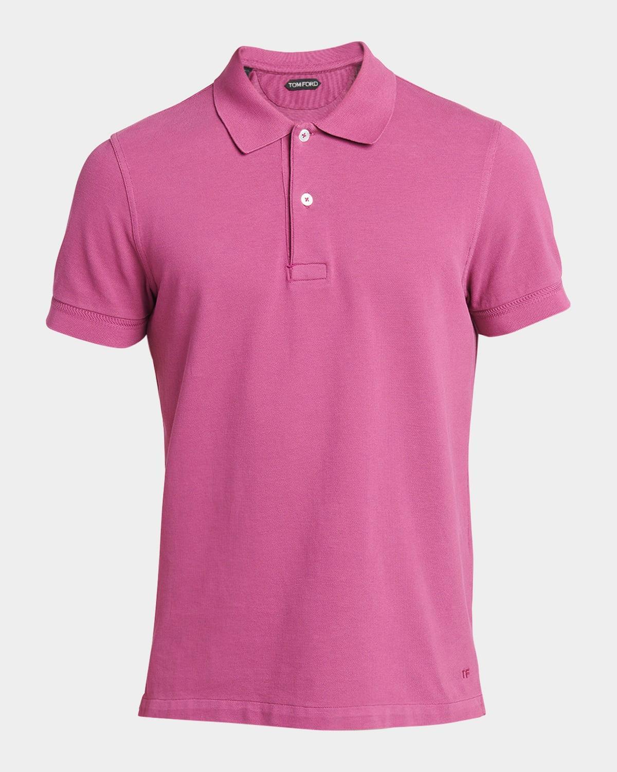 Men's Cotton Pique Polo Shirt Product Image