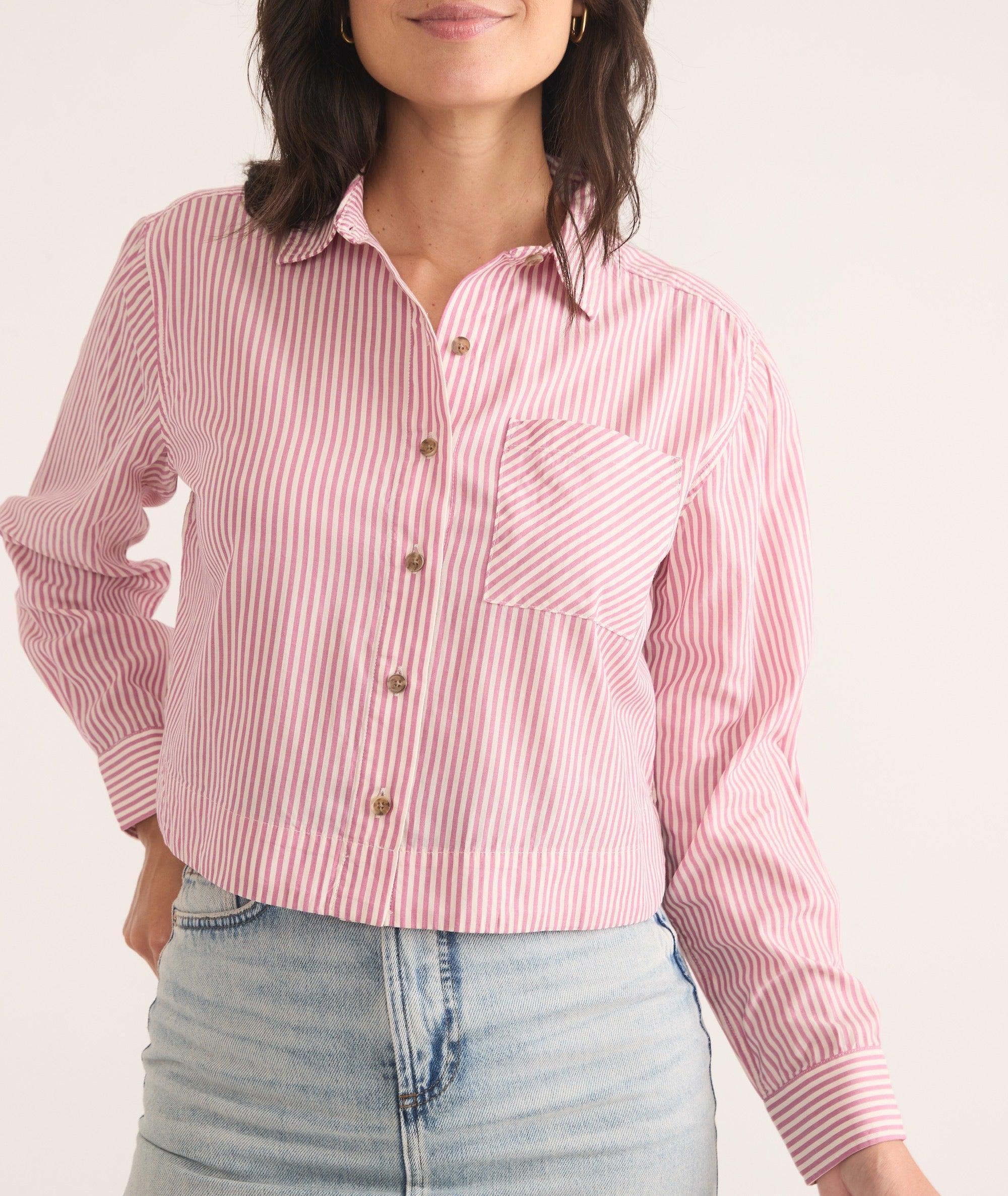 Mila Straight Hem Button Down Product Image