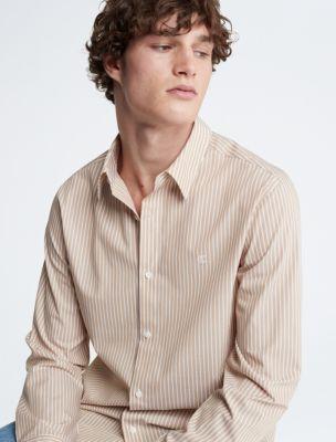 Contrast Stripe Classic Button-Down Shirt Product Image