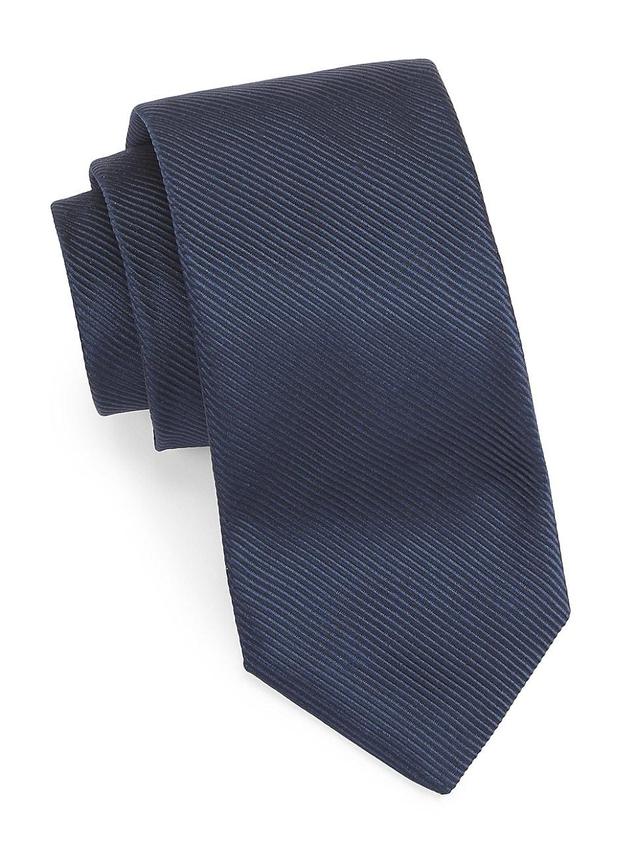 Mens Ribbed Silk-Blend Tie Product Image