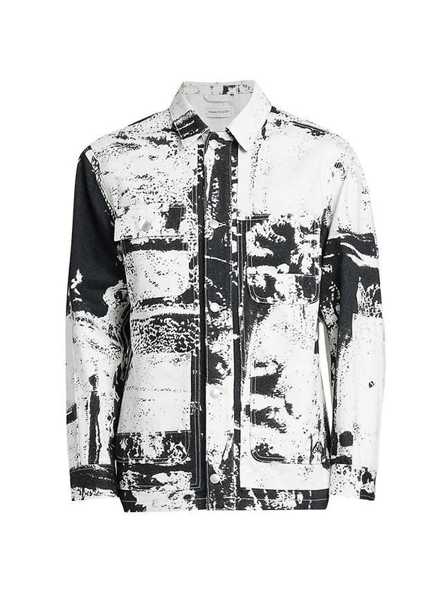 Mens Patch Cotton Workwear Jacket Product Image