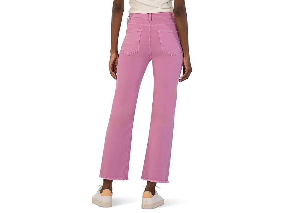 KUT from the Kloth Kelsey High-Rise Fab Ab Ankle Flare-Nset Leg In Lavander (Lavander) Women's Jeans Product Image