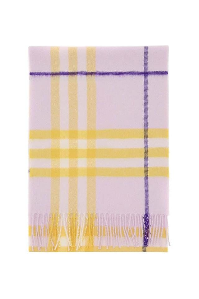 BURBERRY Check Cashmere Scarf In Mixed Colours Product Image