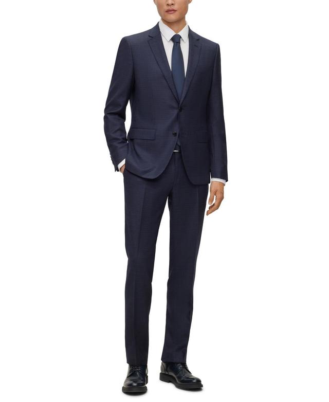 Boss by Hugo Boss Mens Slim-Fit Checked Suit Product Image