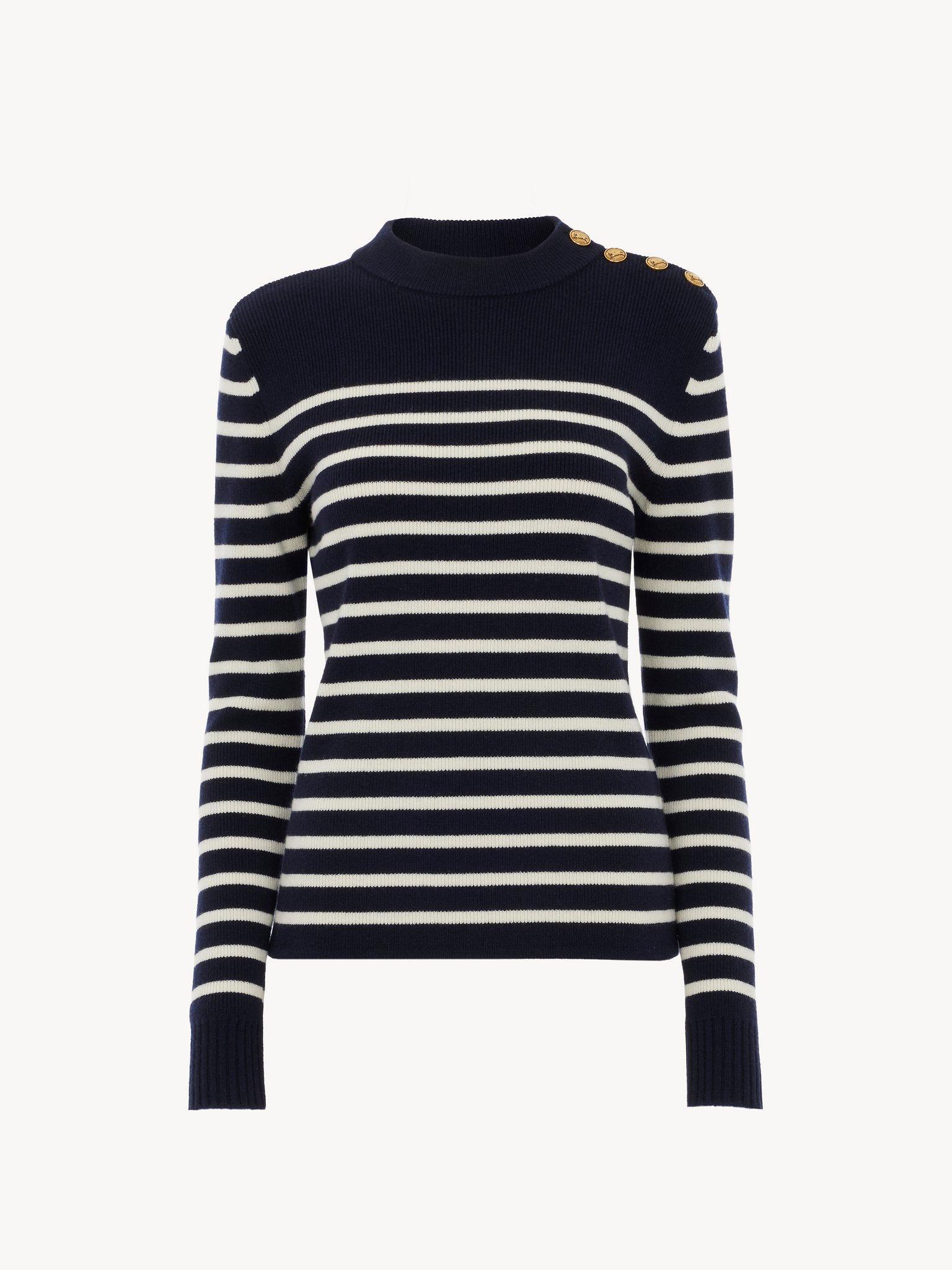 Sailor sweater in wool & cashmere knit Product Image