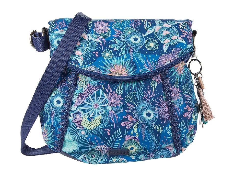 The Sak Artist Circle Foldover Crossbody (Royal Seascape) Cross Body Handbags Product Image