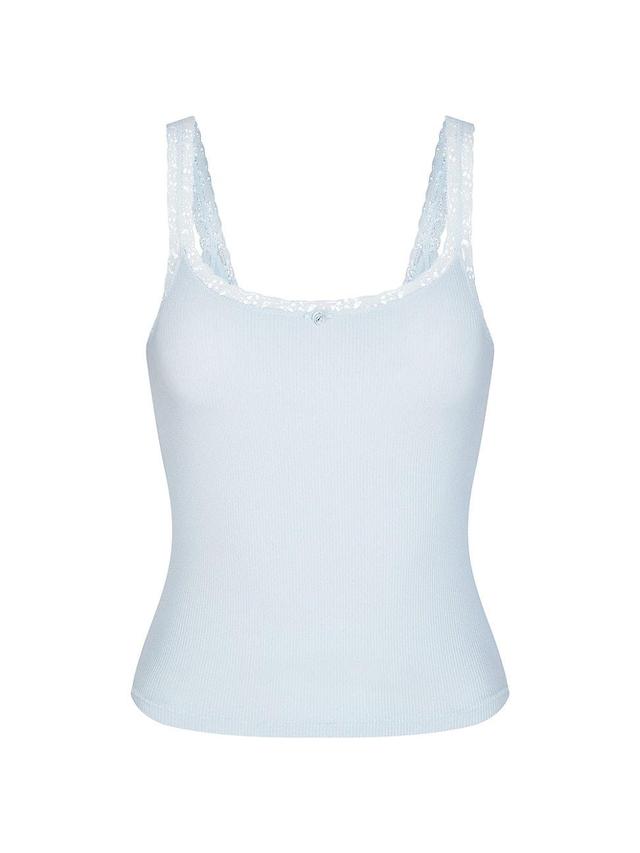 Womens Soft Lounge Lace Tank Product Image