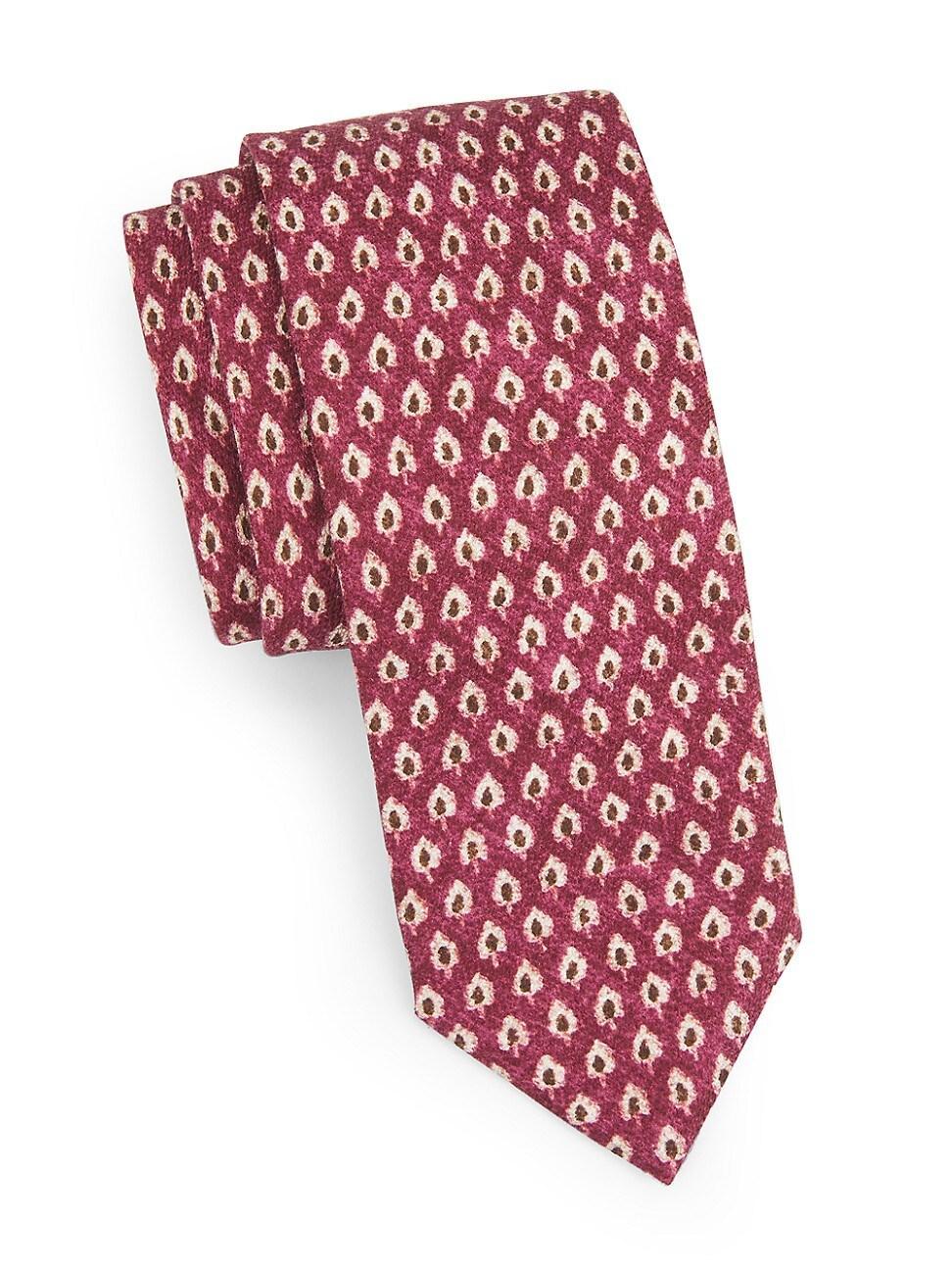 Mens COLLECTION Mini Tree Print Tie Product Image