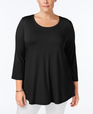 Plus Size Scoopneck Top, Created for Macy's Product Image