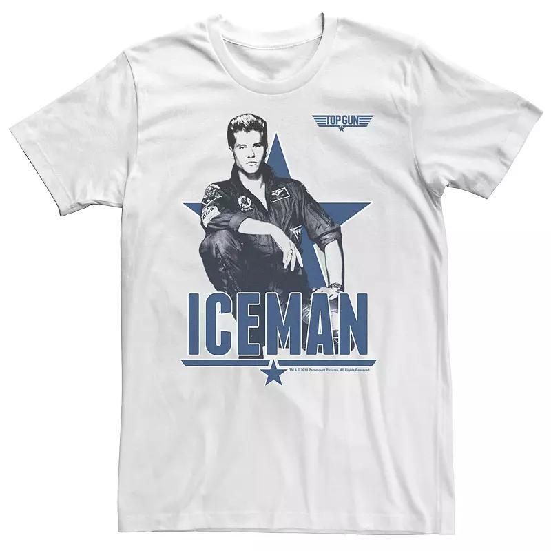 Big & Tall Top Gun Iceman Portrait Poster Tee, Mens Product Image