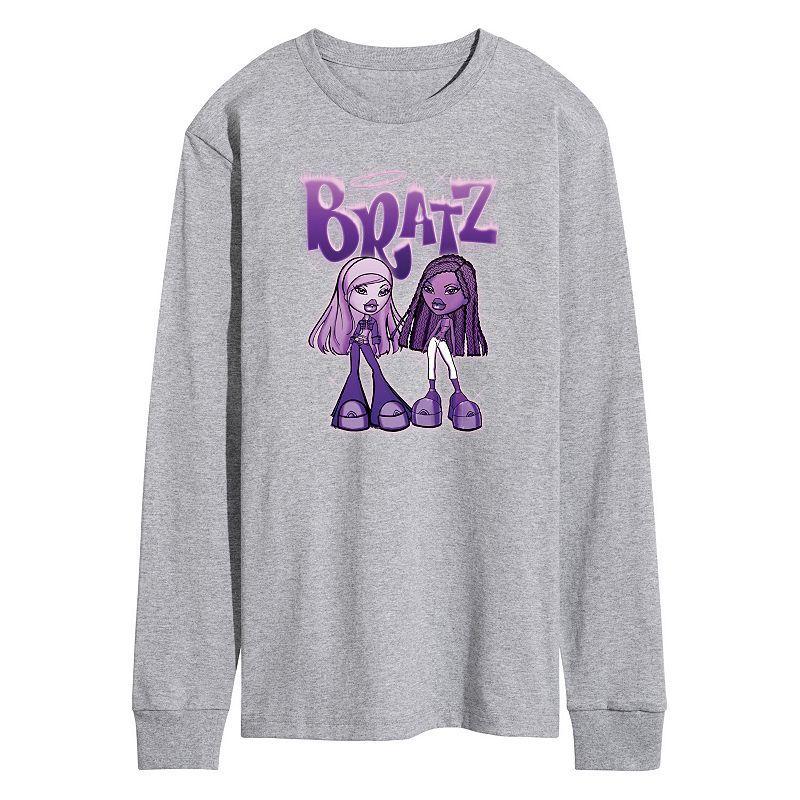 Mens Bratz Duo Long Sleeve Graphic Tee Med Grey Product Image