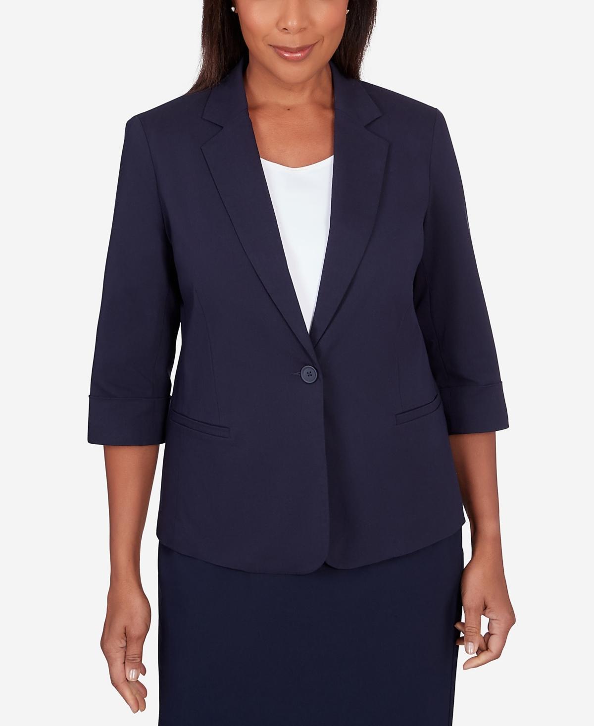 Womens Alfred Dunner Classic Fit Jacket Product Image