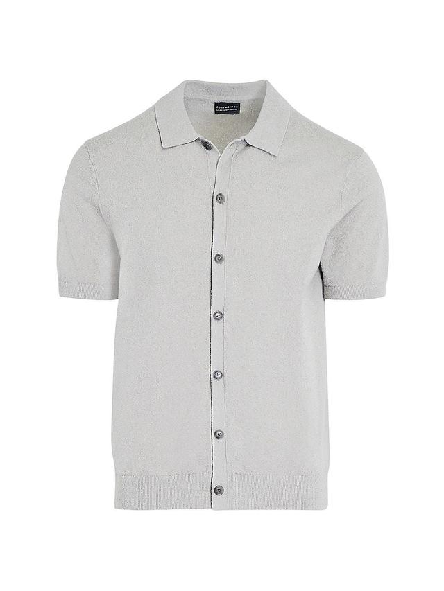 Mens Cotton-Blend Boucl Polo Shirt Product Image