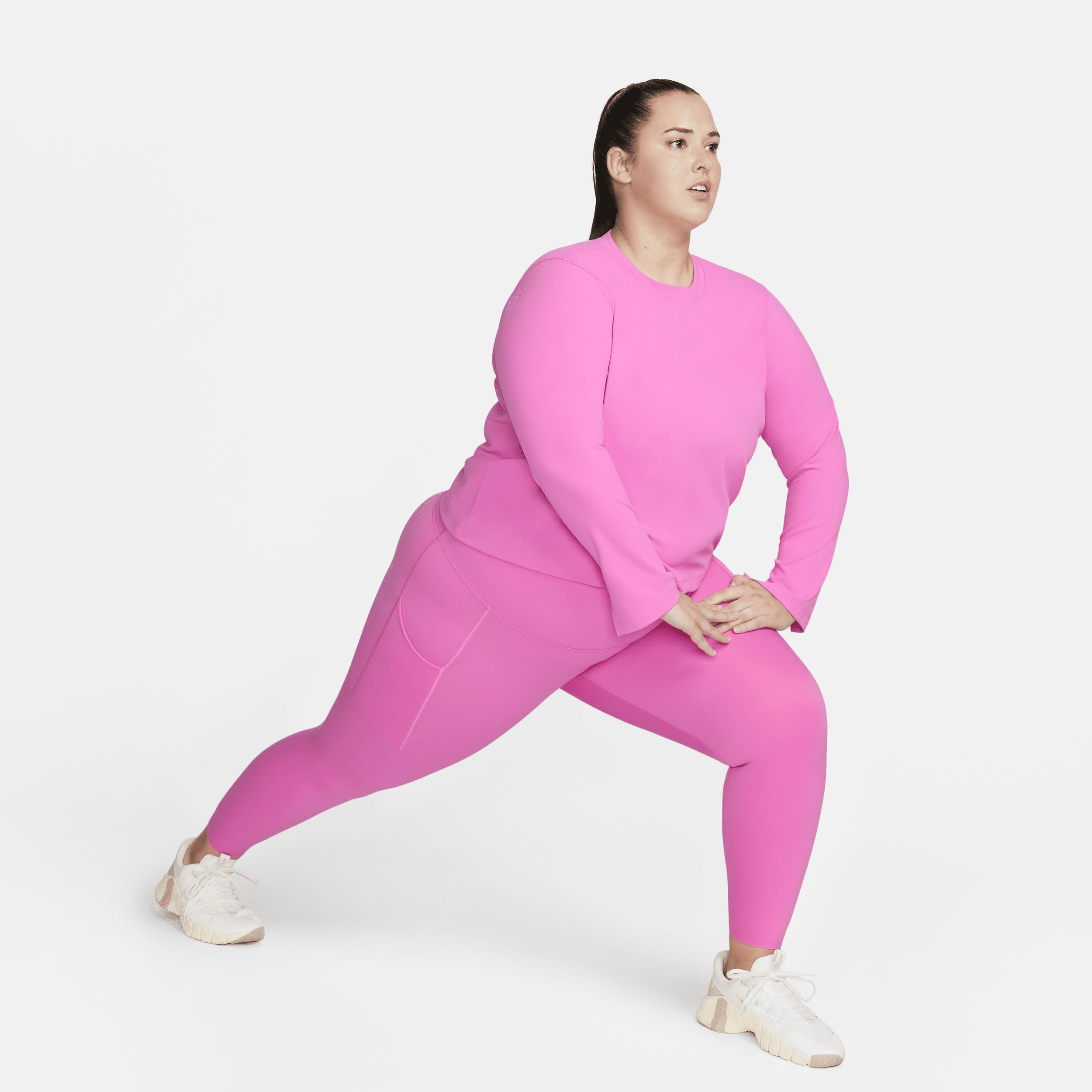 Nike Women's One Fitted Dri-FIT Long-Sleeve Top (Plus Size) Product Image