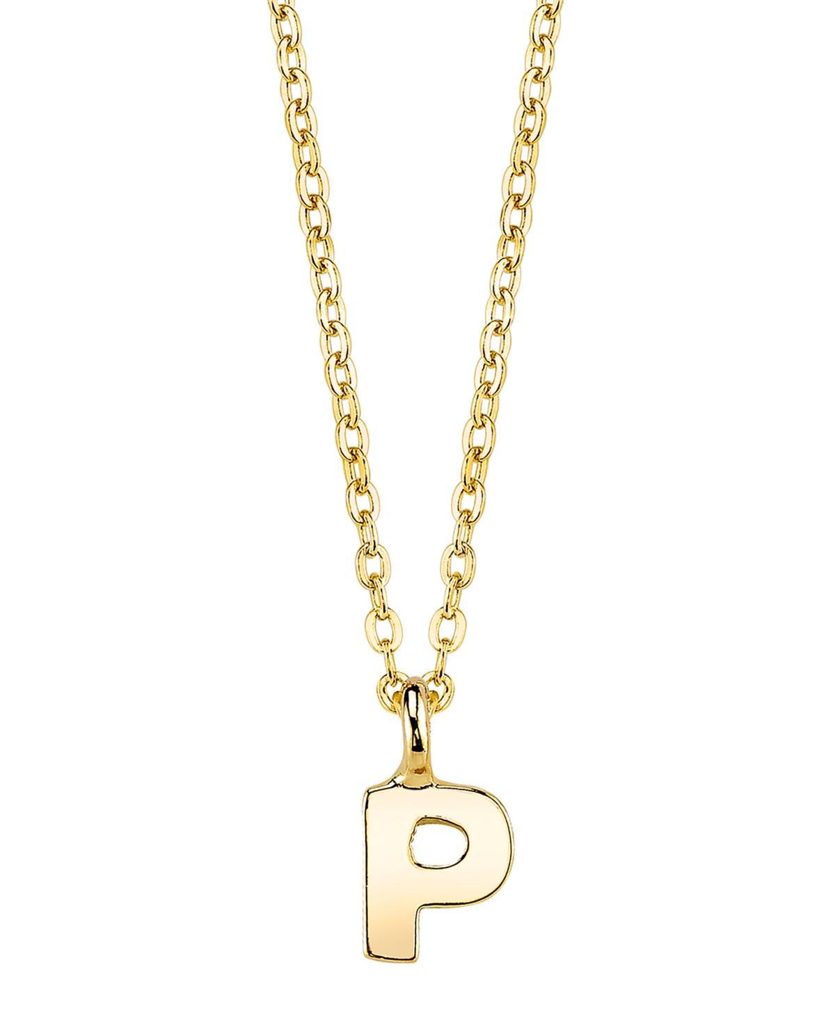 1928 Initial Pendant Necklace, Womens Yellow Product Image