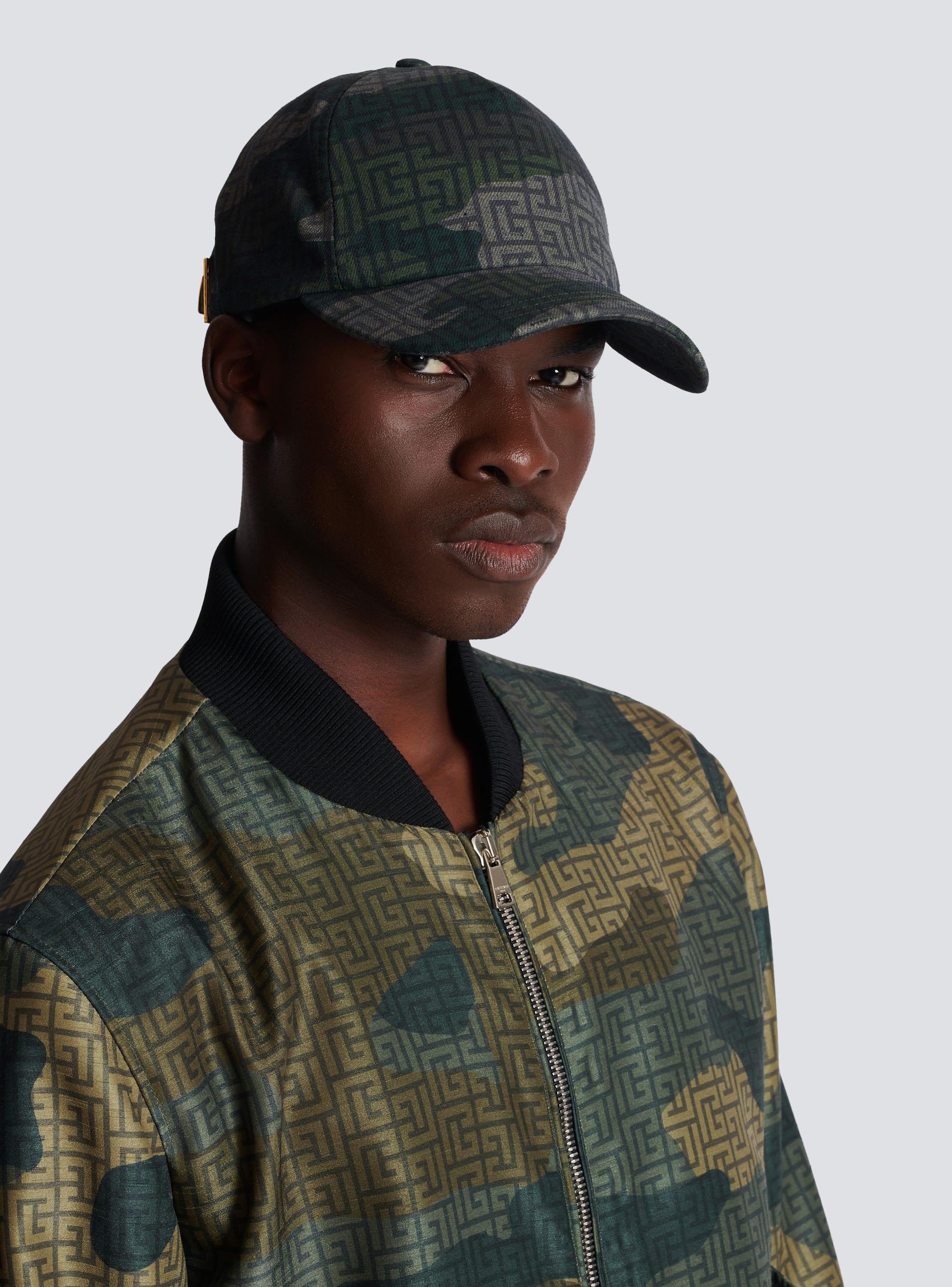 Monogrammed camouflage print baseball cap Product Image