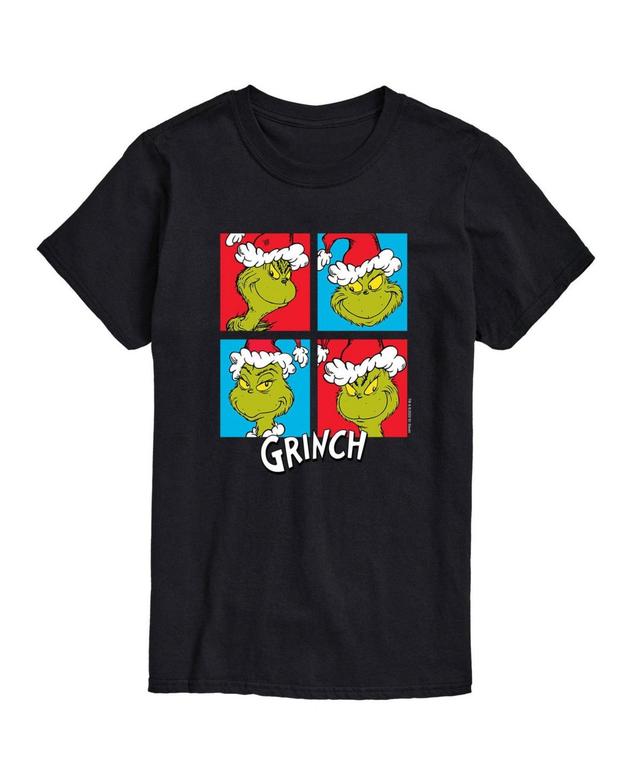 Airwaves Mens Dr. Seuss The Grinch Many Faces Graphic T-shirt Product Image