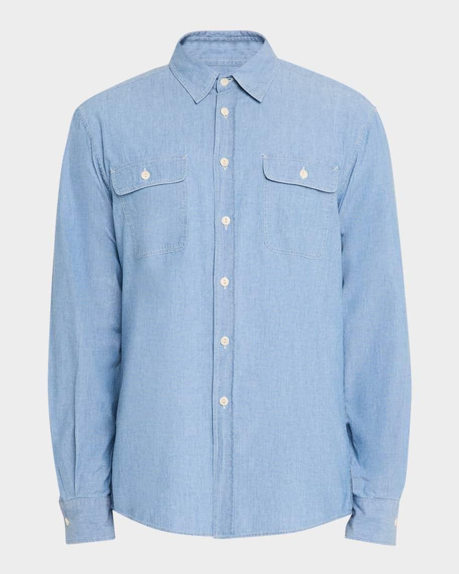 Mens Washed Chambray Sport Shirt product image