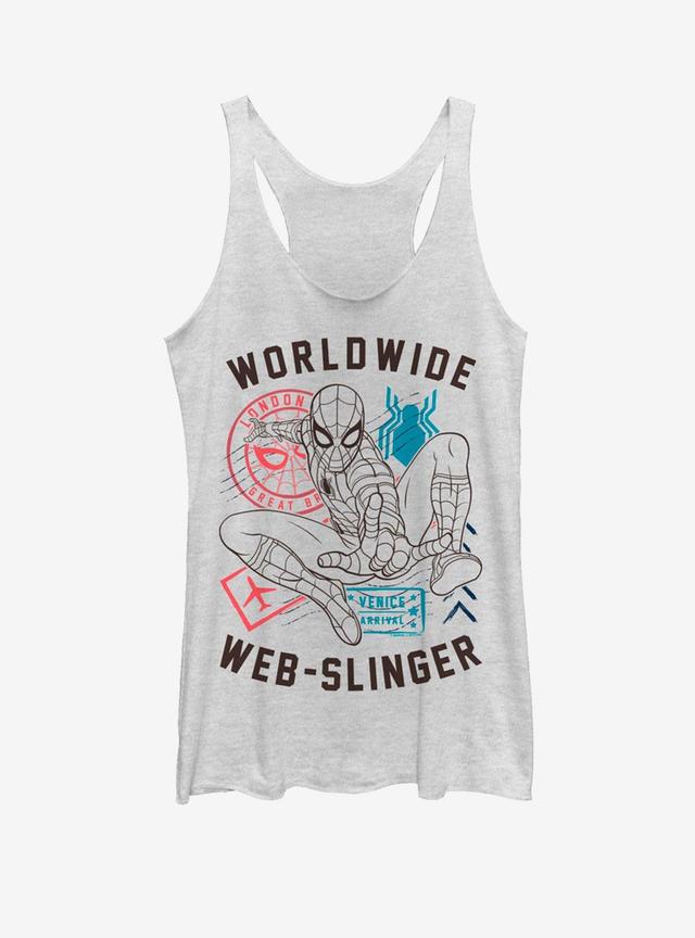 Marvel Spider-Man Far From Home World Wide Web Slinger Vintage Girls Tank Product Image