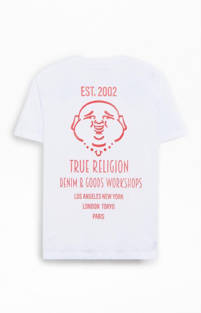 True Religion Men's Raised Buddha Paint T-Shirt Product Image