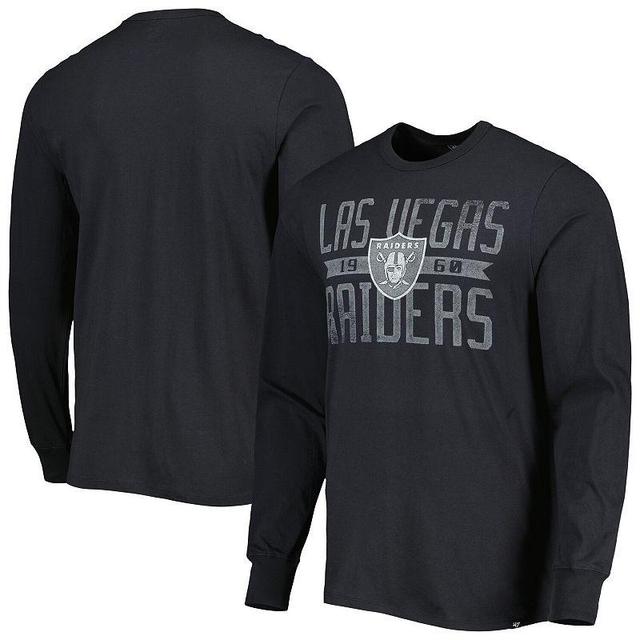 Mens 47 Black Las Vegas Raiders Brand Wide Out Franklin Long Sleeve T-Shirt Product Image