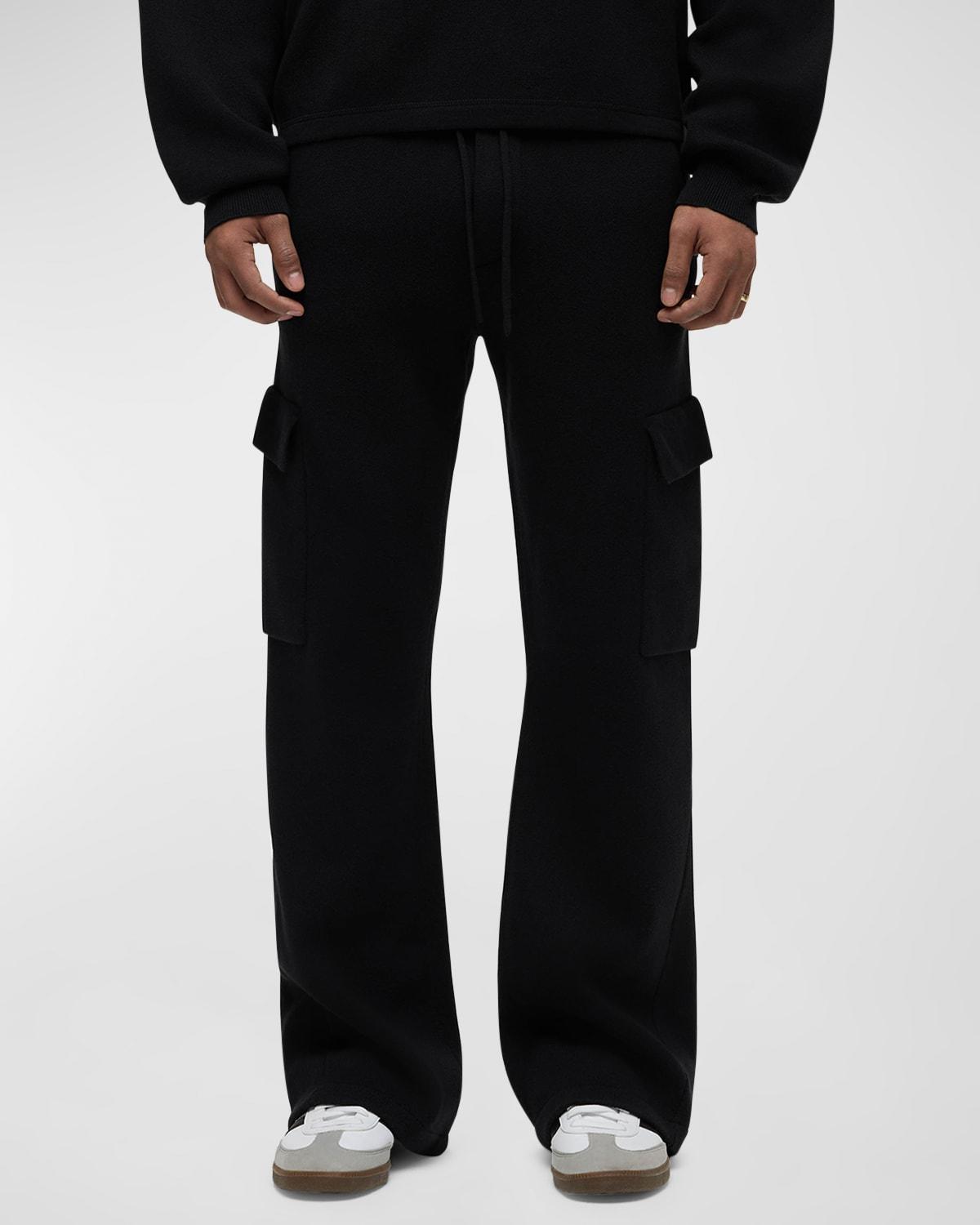 Men's Double-Knit Flare Cargo Pants Product Image