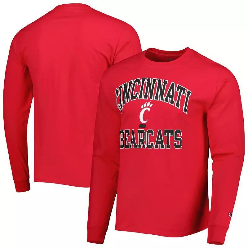 Mens Champion Cincinnati Bearcats High Motor Long Sleeve T-Shirt Product Image