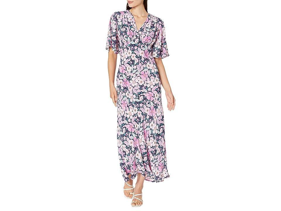 Karen Kane Flutter Sleeve Dress (Floral Print) Women's Dress Product Image