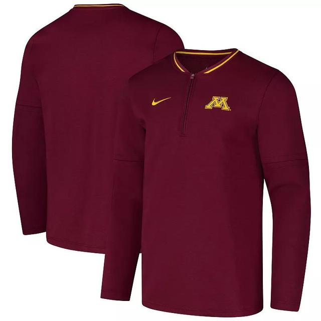 Mens Nike Maroon Minnesota Golden Gophers Coaches Quarter-Zip Jacket Product Image