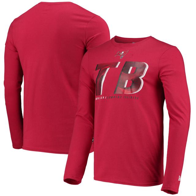 Mens New Era Tampa Bay Buccaneers Combine Authentic Static Abbreviation Long Sleeve T-Shirt Product Image