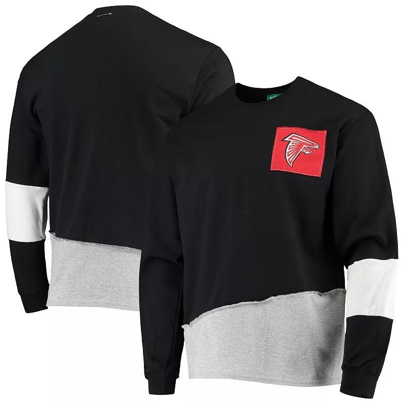 Mens Black Atlanta Falcons Angle Long Sleeve T-shirt Product Image