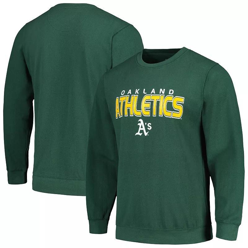 Mens Stitches Oakland Athletics Pullover Sweatshirt Product Image