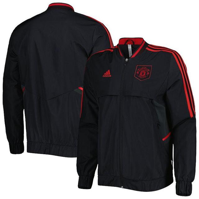 Mens adidas Black Manchester United AEROREADY Anthem Full-Zip Jacket Product Image