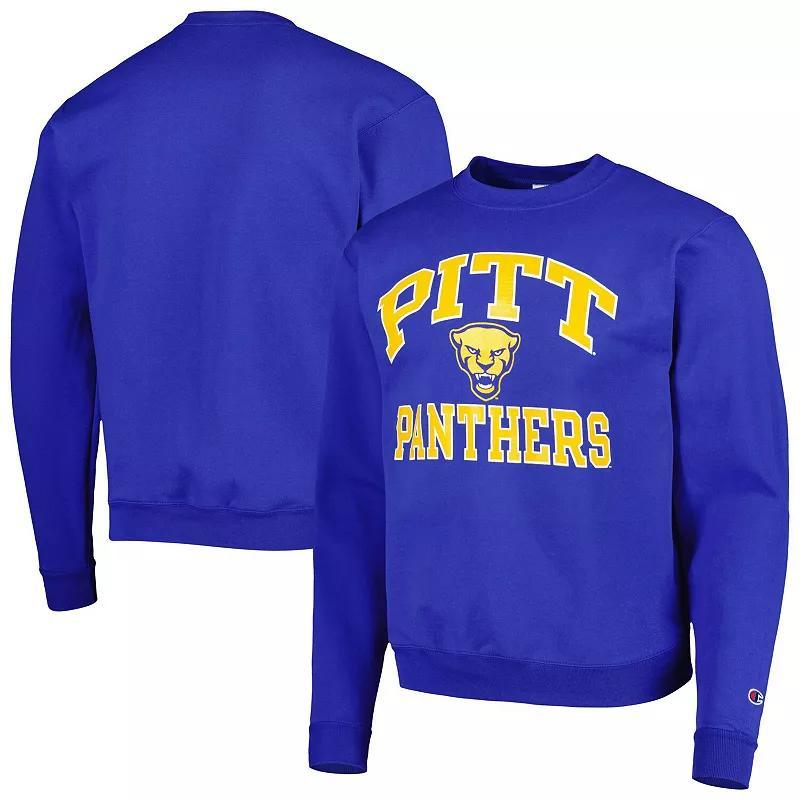 Mens Champion Royal Pitt Panthers High Motor Pullover Sweatshirt Product Image