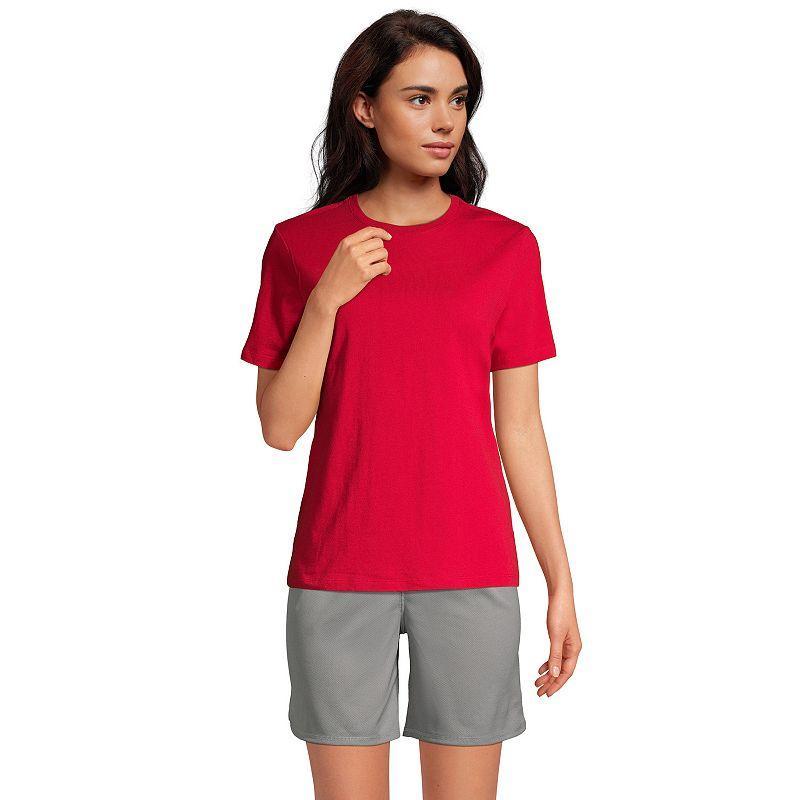 Lands End Womens School Uniform Short Sleeve Feminine Fit Essential T-shirt Product Image