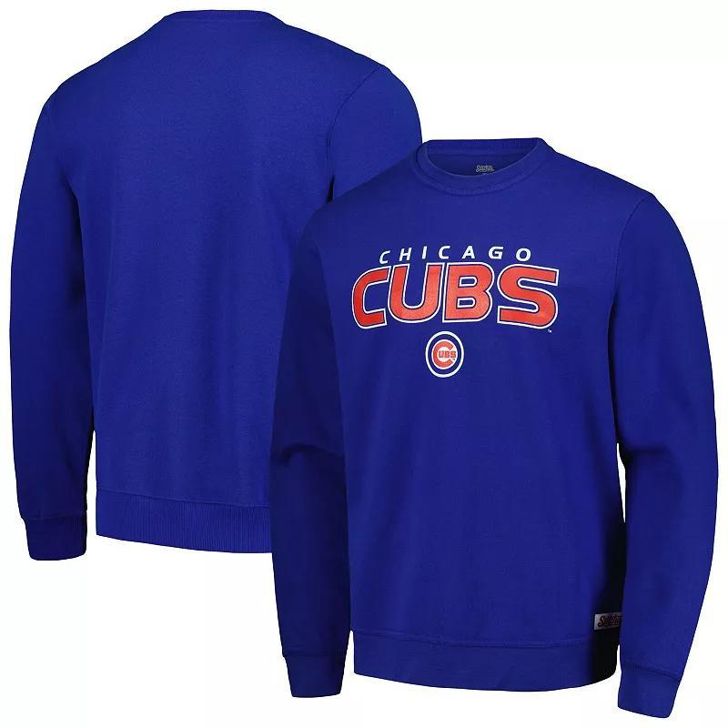 Mens Stitches Royal Chicago Cubs Pullover Sweatshirt Product Image