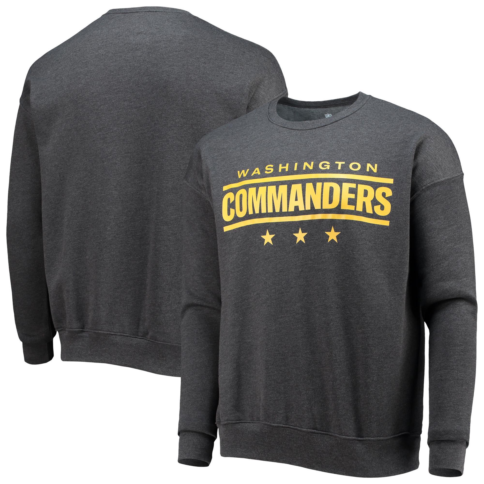 Mens NFL x Darius Rucker Collection by Fanatics Charcoal Washington Commanders Star Sponge Fleece Pullover Sweatshirt Product Image