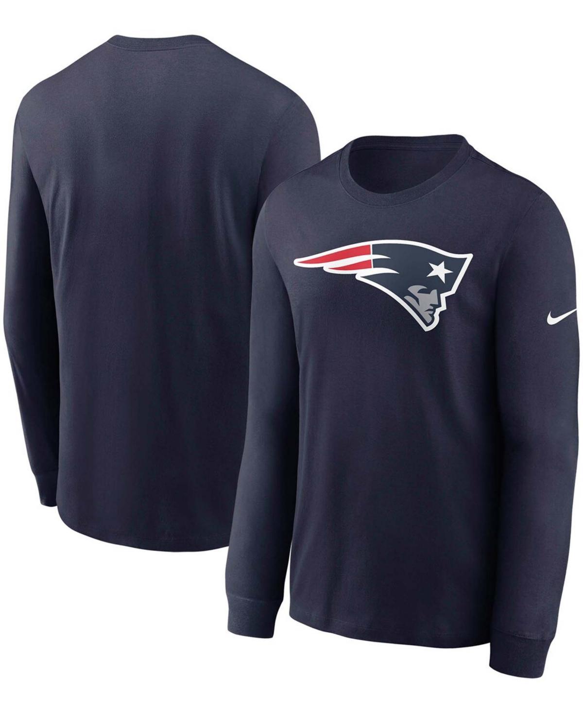 Mens Navy New England Patriots Primary Logo Long Sleeve T-shirt Product Image