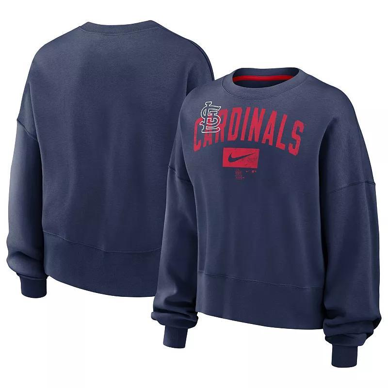 Womens Nike Navy St. Louis Cardinals Pullover Sweatshirt Product Image